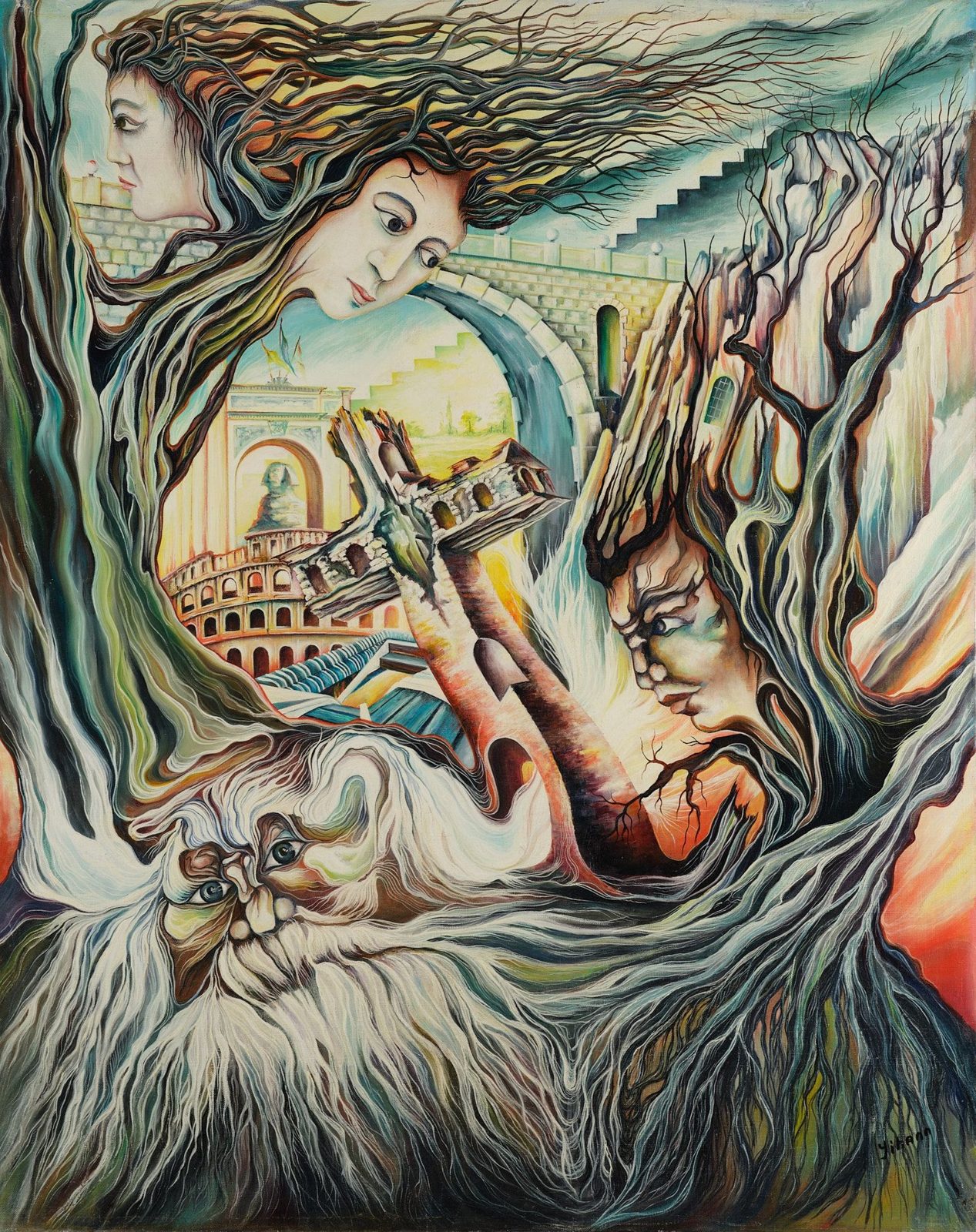 Love and Nature, plate 5, a painting by Mikael Jihann