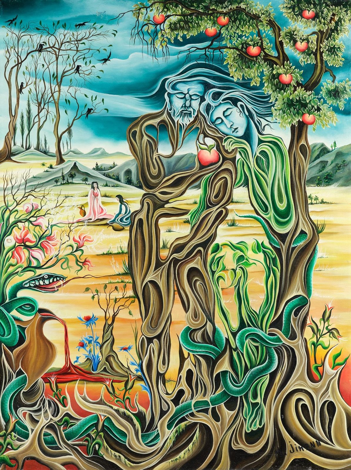 Love and Nature, plate 14, a painting by Mikael Jihann