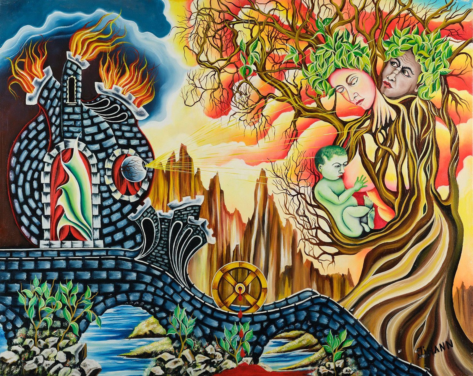 Love and Nature, plate 19, a painting by Mikael Jihann