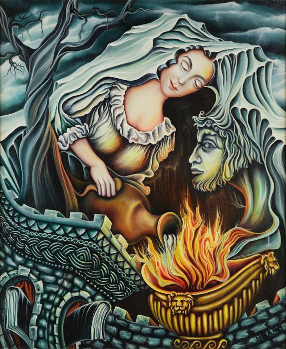 Me and You, plate 6, a painting by Mikael Jihann